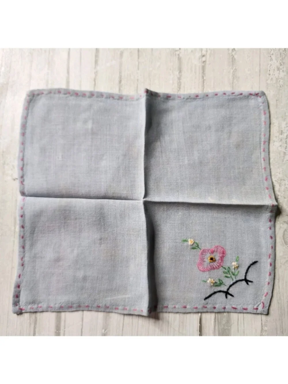 Linens Kitchen Hand Towels Napkins Placemats Handkerchiefs MCM Vtg 70s Imperfect